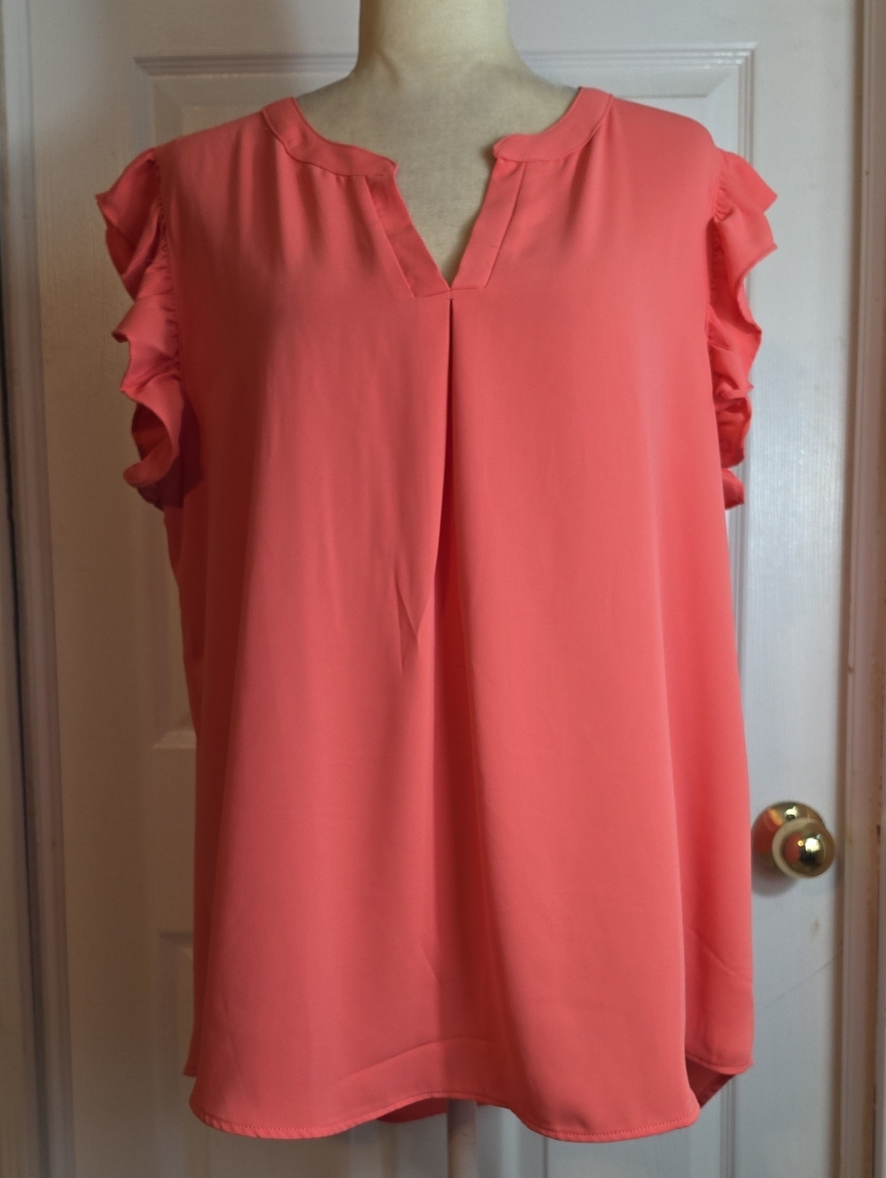 Zenana Ruffle Sleeve Blouse